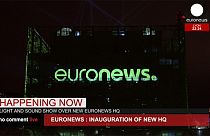 Pompa e cirscunstância na cerimónia de inauguração da nova sede da Euronews