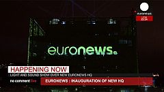Pompa e cirscunstância na cerimónia de inauguração da nova sede da Euronews