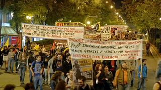 A menekülők szabad mozgásáért demonstráltak Athénban