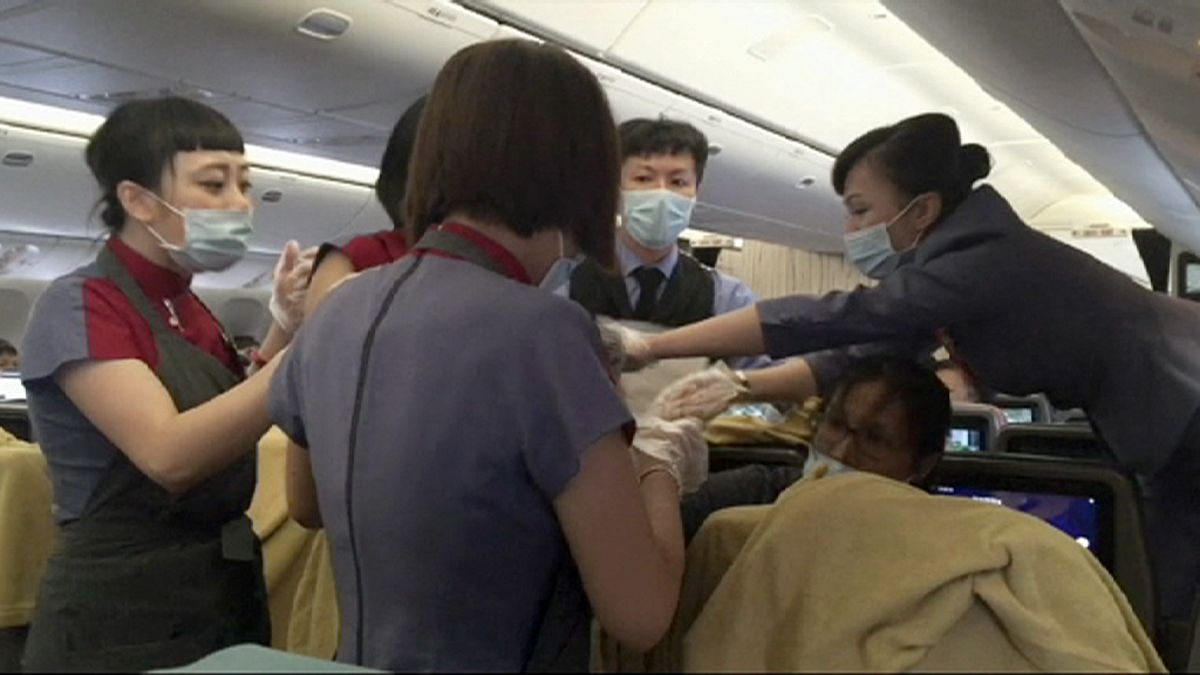 Air born: woman gives birth on plane