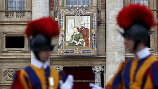 Pope Francis proclaims married couple saints in historic ceremony