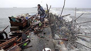 Philippine clean up after Typhoon Koppu