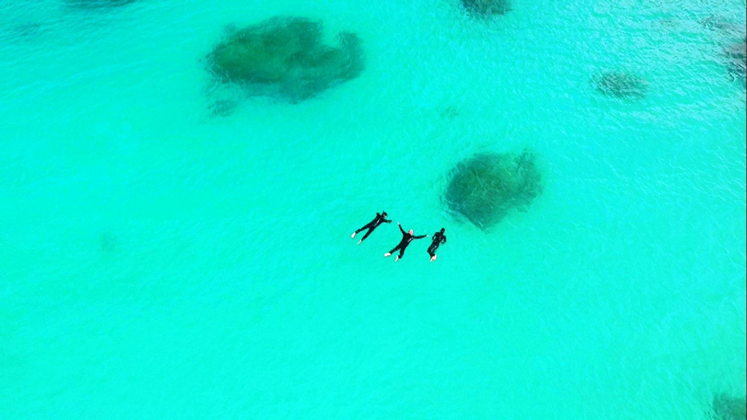 Is this beach for real? Drone captures Okinawa wonder