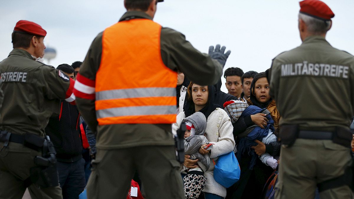 Refugees rush Austrian border in desperation to leave Slovenia