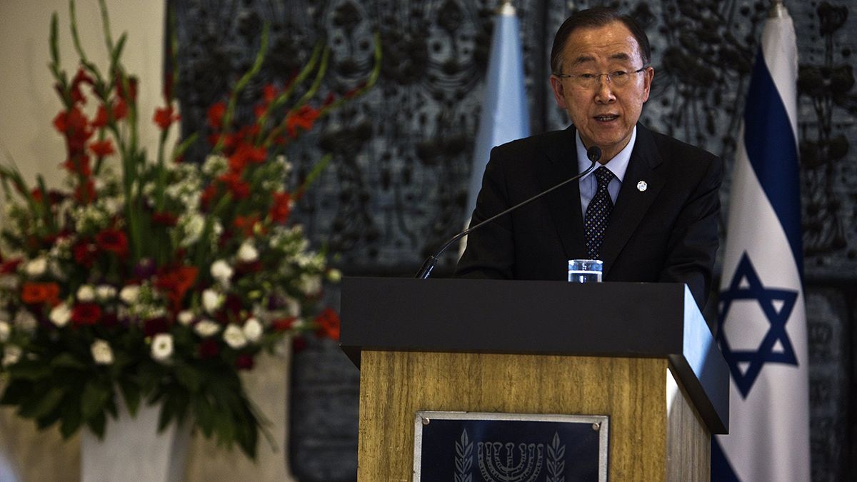 Ban Ki Moon dice en Jerusalén que "aún no es tarde" para evitar una crisis mayor