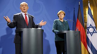 Merkel calls for calm in Middle East; Netanyahu blames unrest on Palestinians