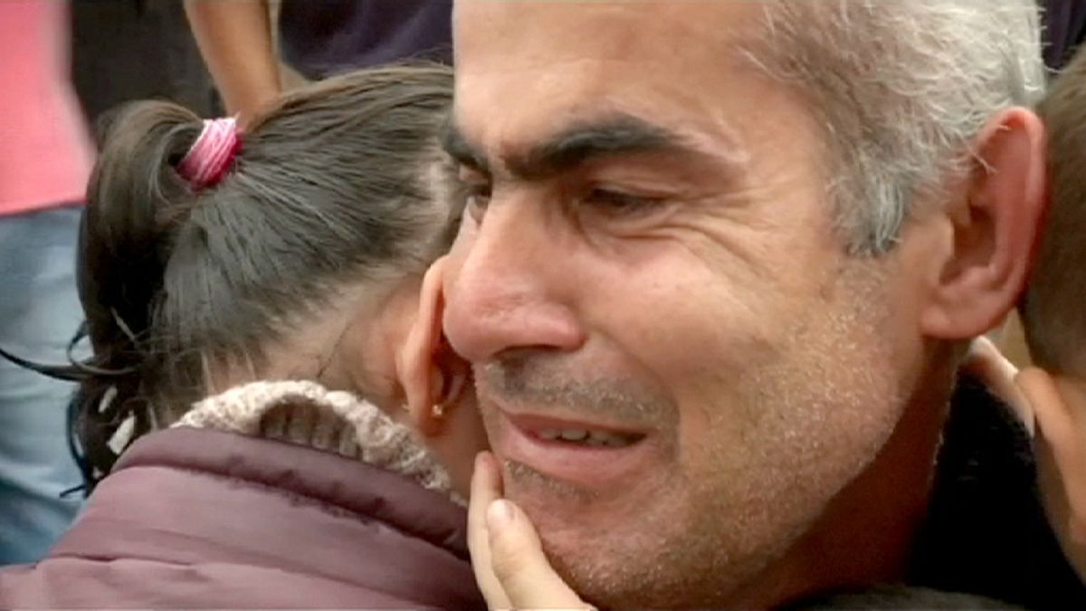 Suriyeli mülteci iki yıl aradan sonra ailesine Yunanistan'da kavuştu