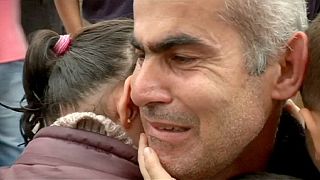 Joyful reunion of Syrian family in Greece