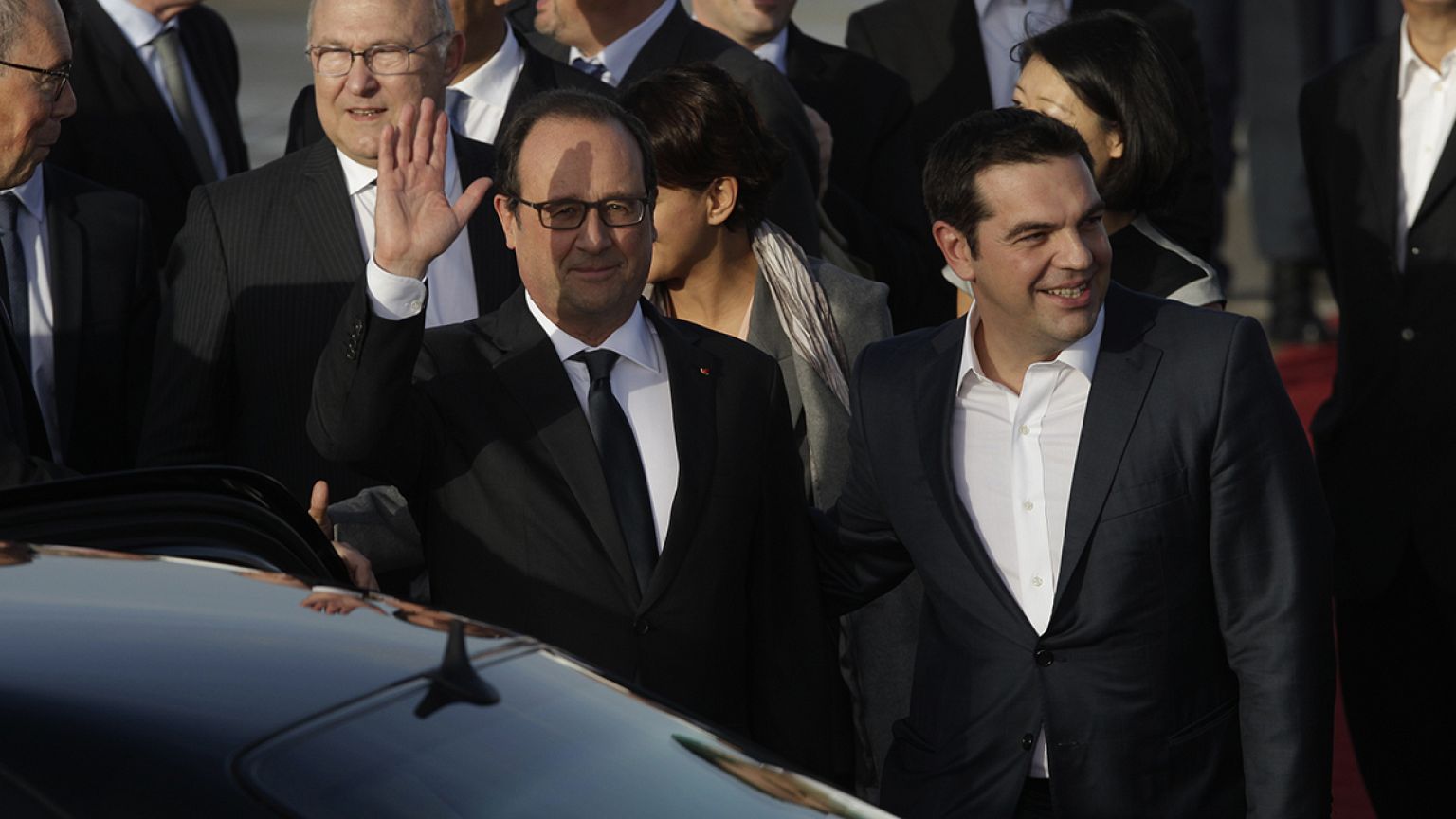 Ελλάδα: Στην Αθήνα έφτασε ο Φρανσουά Ολάντ