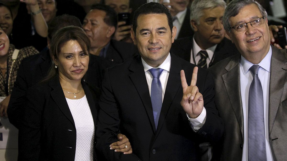 A former comedian is elected president in Guatemala