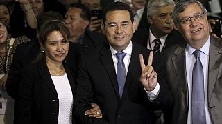 A former comedian is elected president in Guatemala