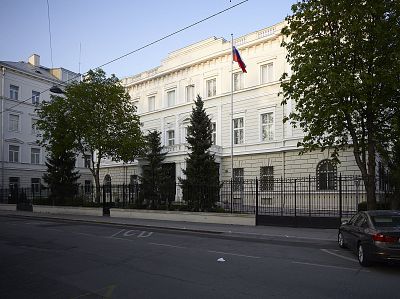 The Russian Embassy in Vienna.