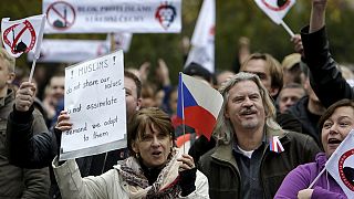 Pegida-Demonstration in Prag