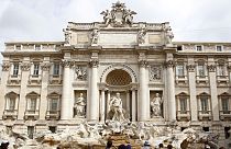 بازگشایی «آبنمای تروی» در مرکز شهر رم