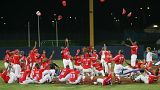 Image: Cuba celebrate Olympic baseball gold