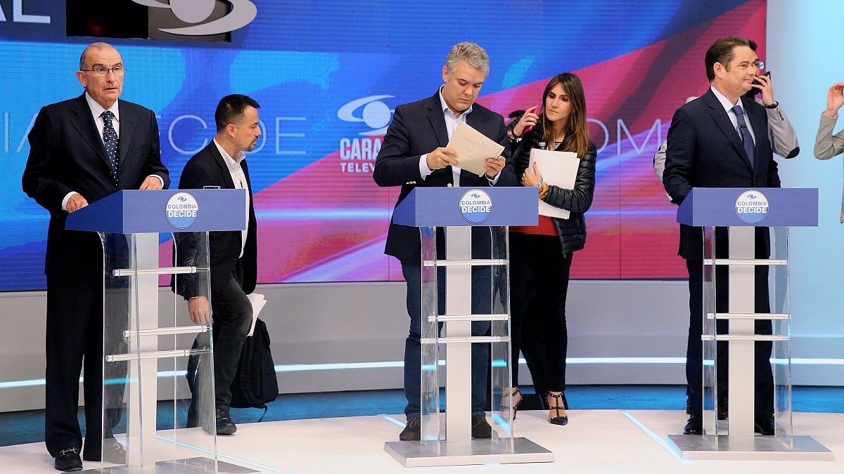Image: Colombia's last Presidential candidate debate before the elections