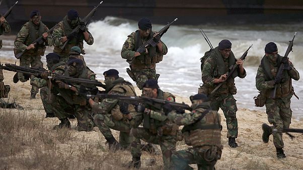 NATO showcases military might amid multiple threats on its borders NATO showcases military might amid multiple threats on its borders