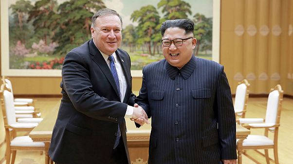 Kim Jong Un, Mike Pompeo Kim Jong Un, Mike Pompeo