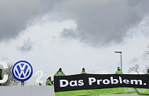 Greenpeace tüntetés a Volkswagen-gyárnál