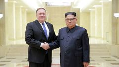 Image: Mike Pompeo, Kim Jong Un