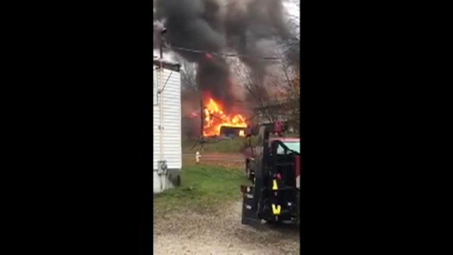 Espectacular accidente aéreo en Ohio