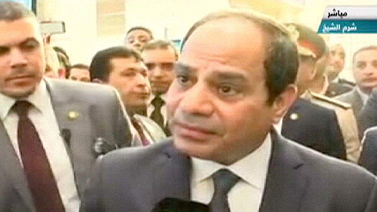 'Egypt is safe' says President al-Sisi, visiting Sharm al-Sheikh after plane crash