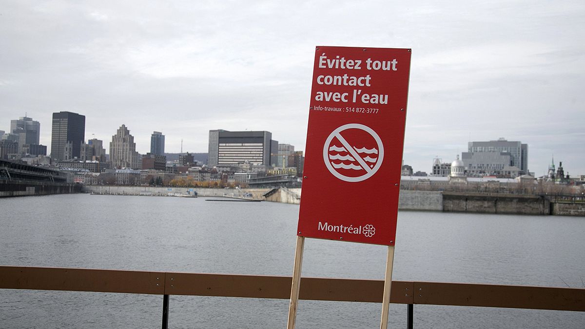 Kanada'da kanalizasyonun nehre boşaltılması protesto edildi