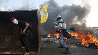 Палестино-израильские столкновения в Рамалле