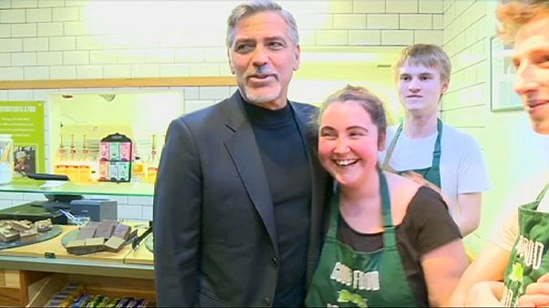 Coffee for George Clooney in Edinburgh Coffee for George Clooney in Edinburgh