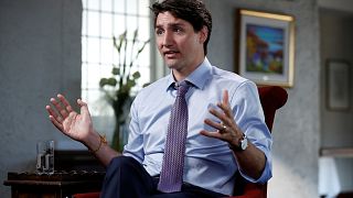 Image: Canada's PM Trudeau speaks during an interview with Reuters in La Ma