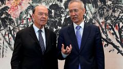 Image: U.S. Commerce Secretary Wilbur Ross, Chinese Vice Premier Liu He