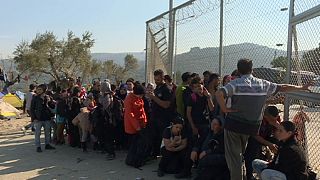 جداسازی مهاجران سوری و غیرسوری در جزیره لزبوس یونان