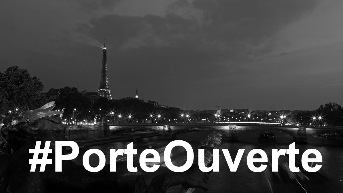 #porteouverte: Paris ofrece un refugio seguro en Twitter