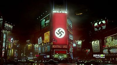Swastikas over Times Square in 'The Man in the High Castle' Swastikas over Times Square in 'The Man in the High Castle'