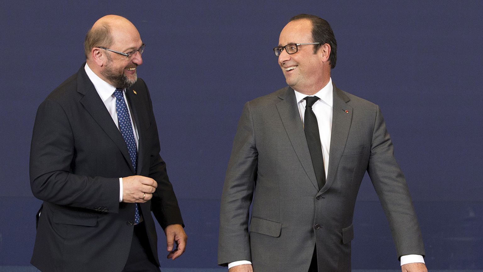EU's Schulz expresses solidarity with Hollande at Versailles