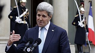 France calls for aid from the EU to fight Daesh as John Kerry flies into Paris