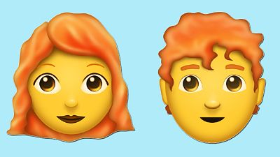 The red-haired emojis