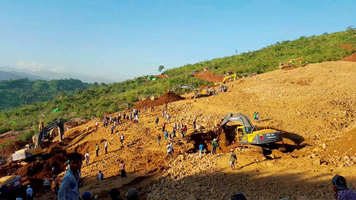 Deslizamento de terras no Myanmar mata mais de 90 pessoas
