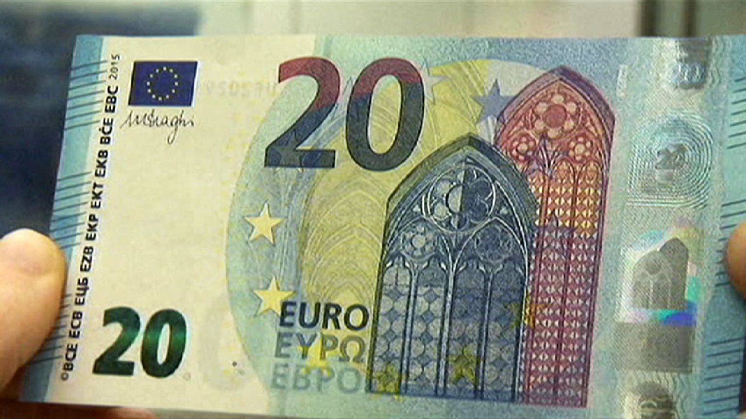 Se pone en circulación el nuevo billete de veinte euros más seguro