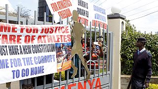 Kenyan athletes continue protest at federation HQ