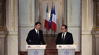 Renzi respalda la iniciativa de Hollande contra el Dáesh y ambos piden "una solución global" al drama de los refugiados