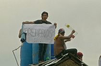 Prisioneiros protestam na Bolívia