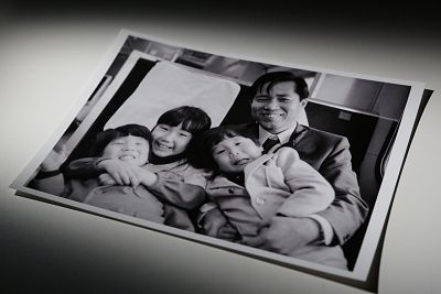 A collect family shot of Megumi Yokota provided by Tetsuya Yokota in Tokyo on Oct. 30, 2017.
