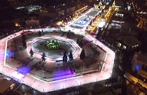 افتتاح بزرگترین پیست اسکیت روی یخ اروپا در مسکو