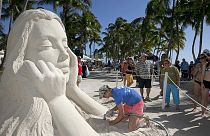 Esculturas de areia em competição na Florida