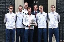 تیم ملی تنیس بریتانیا با دیوید کامرون دیدار کرد