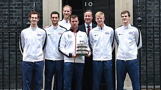 تیم ملی تنیس بریتانیا با دیوید کامرون دیدار کرد