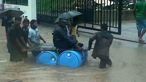 Lluvias torrenciales en Chennai