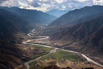 The Kunar river in Afghanistan\'s Kunar province.