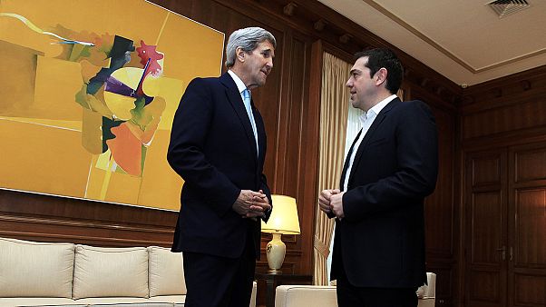 Στην Αθήνα ο Αμερικανός υπουργός Εξωτερικών Τζον Κέρι Στην Αθήνα ο Αμερικανός υπουργός Εξωτερικών Τζον Κέρι